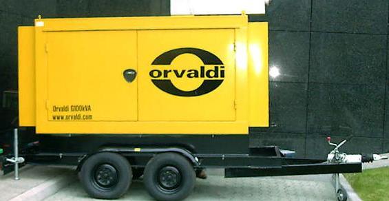ORVALDI Genset - on wheels in silent canopy
